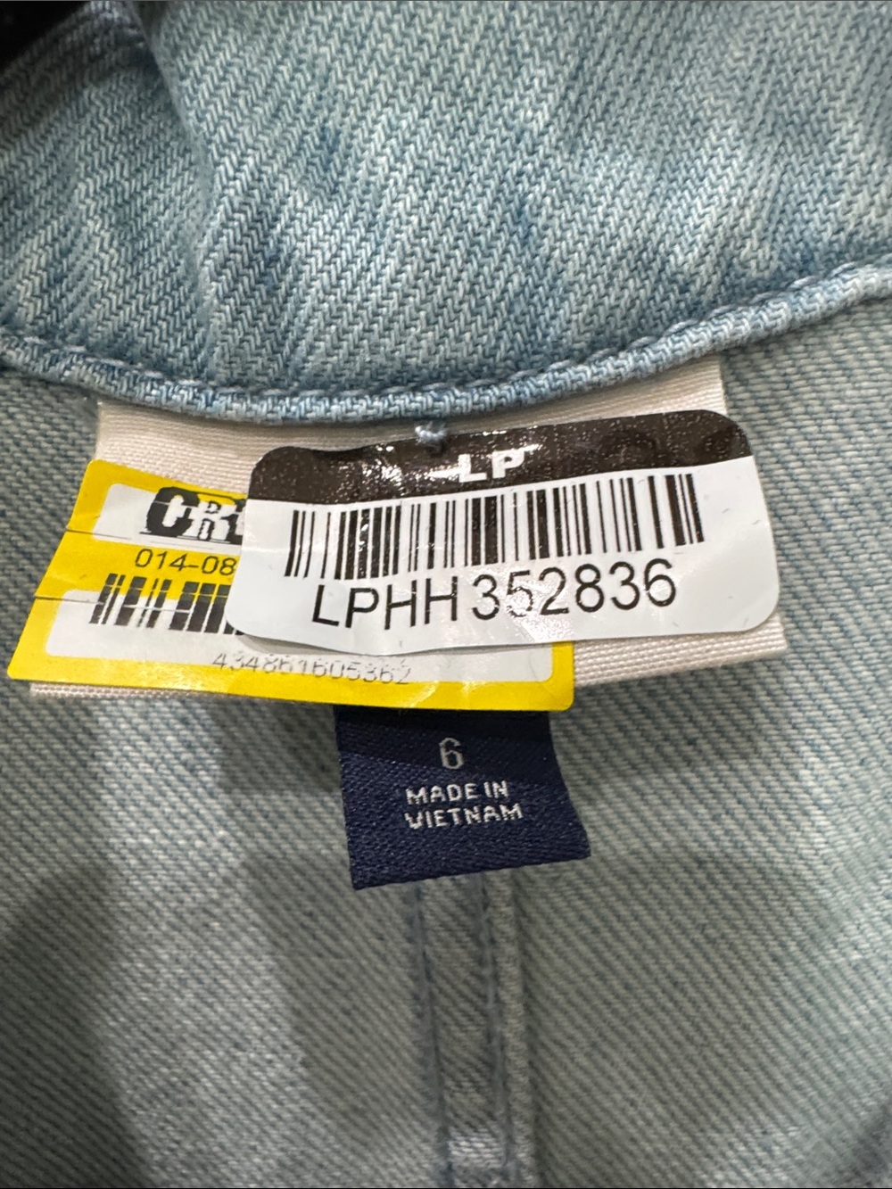 Universal Thread Light Wash Denim Wide Leg Utility Jumpsuit Size 6 - Picture 6 of 6